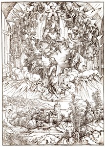 San Juan ante Dios y los Ancianos, del Apocalipsis, c.1496-98 de Albrecht Dürer